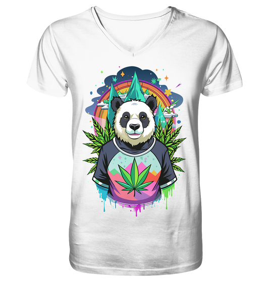 Panda Bear - Gentlemen V-Neck Shirt