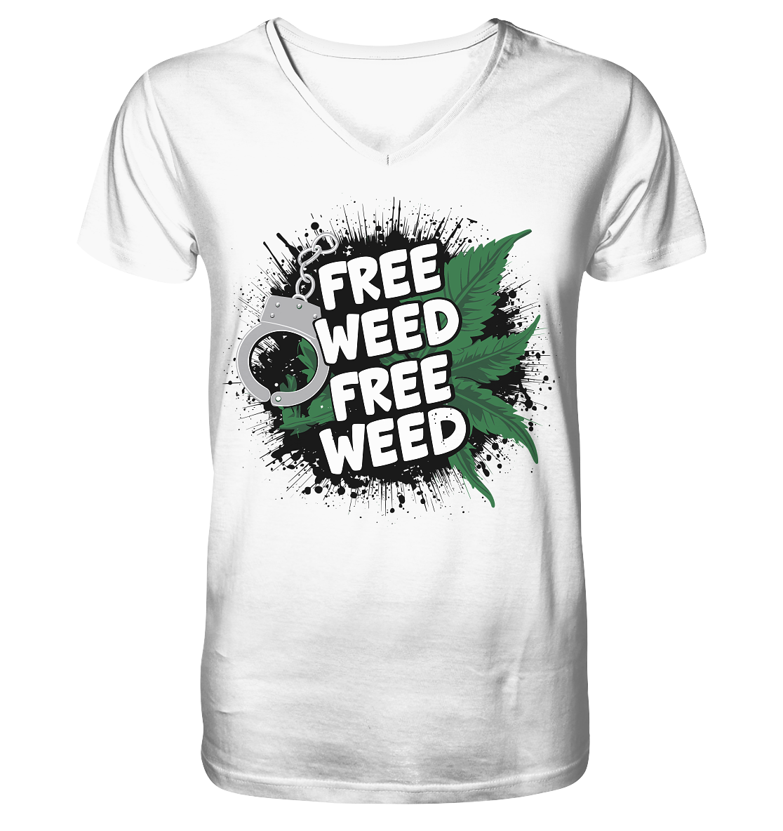 Free Weed - Gentlemen V-Neck Shirt