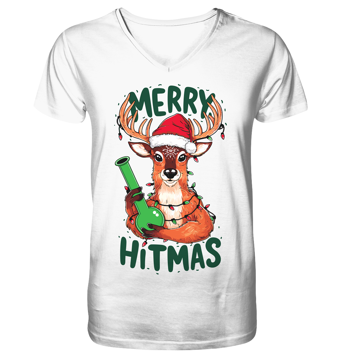 Bong Reindeer - Gentlemen V-Neck Shirt