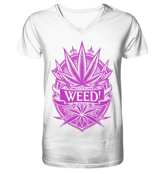 Pink Weed - Gentlemen V-Neck Shirt