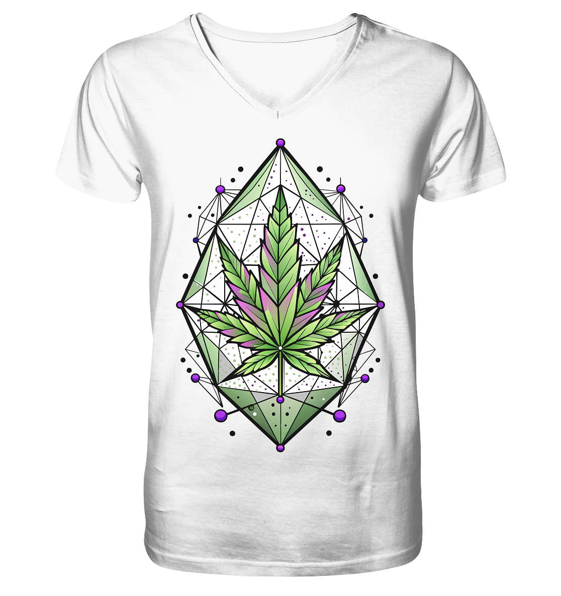 Leaf Construct - Gentlemen V-Neck Shirt