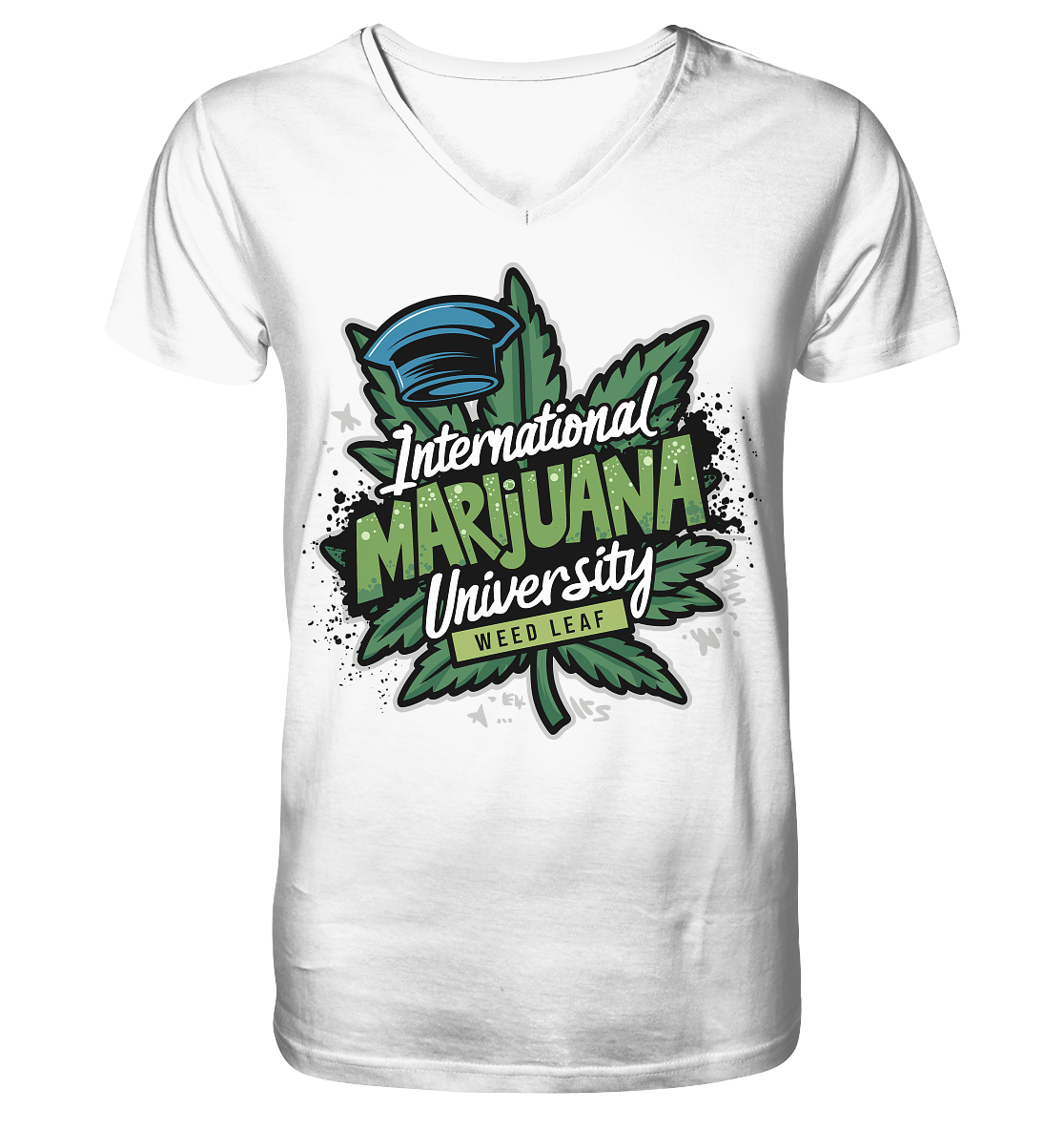 Marijuana University - Gentlemen V-Neck Shirt