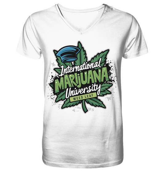 Marijuana University - Gentlemen V-Neck Shirt