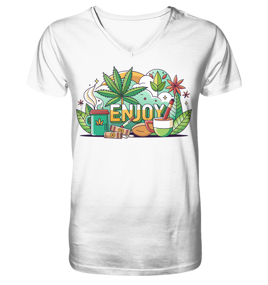 Enjoy - Gentlemen V-Neck Shirt