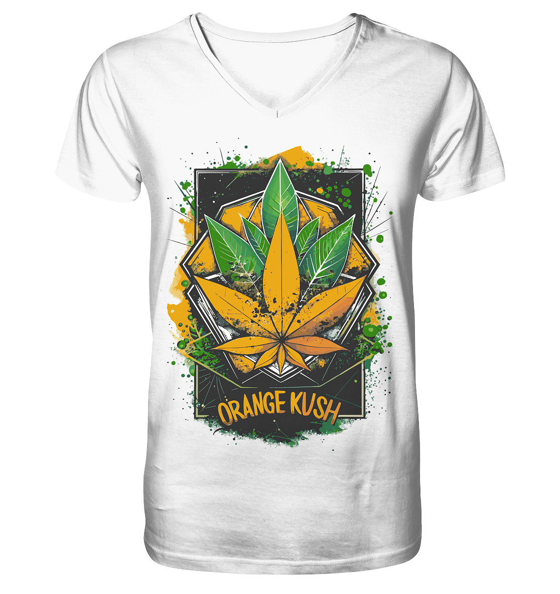 Orange Kush - Gentlemen V-Neck Shirt