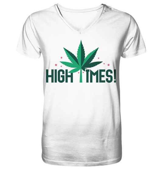 High Times Leaf - Gentlemen V-Neck Shirt