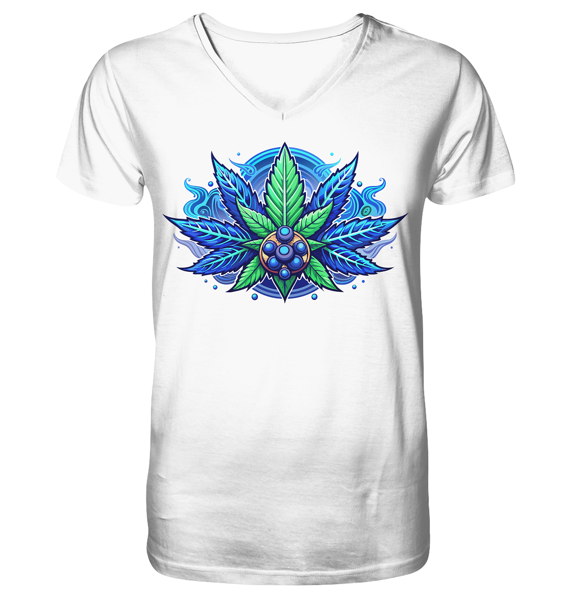 Blue Leaf - Gentlemen V-Neck Shirt