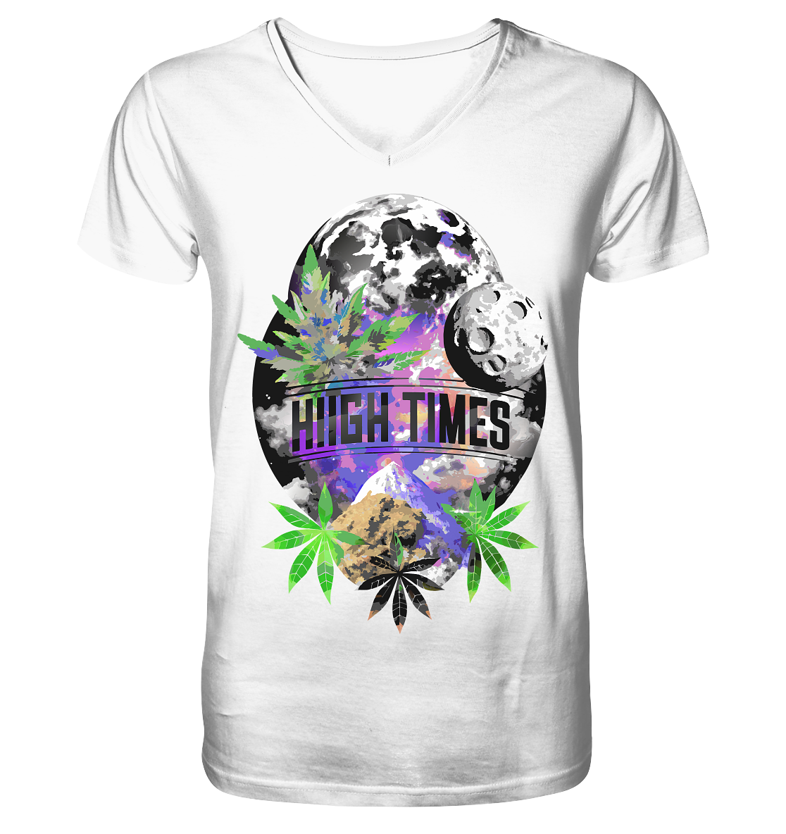 High Times Moon - Gentlemen V-Neck Shirt