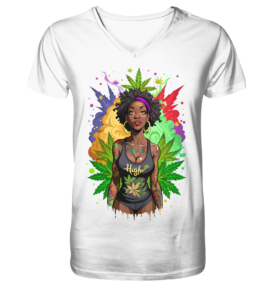 High Girl - Gentlemen V-Neck Shirt