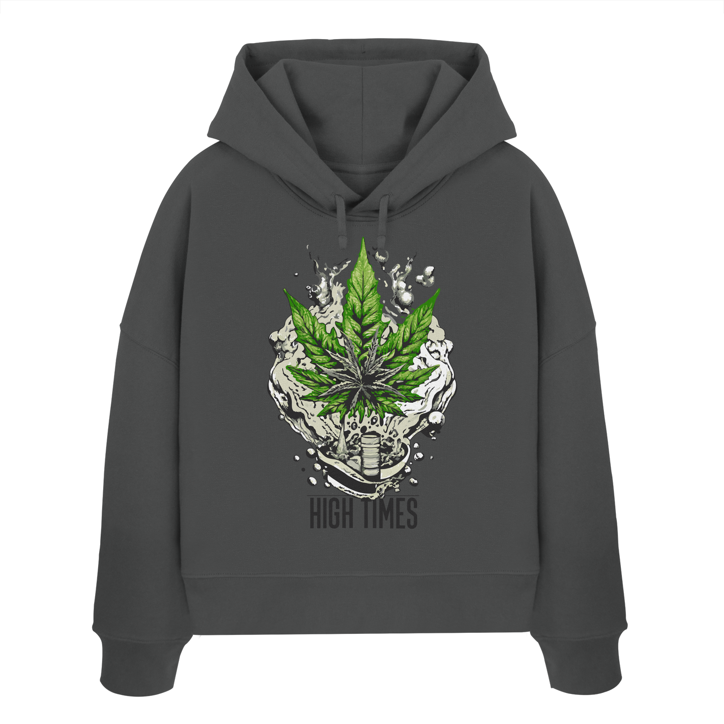 High Times Rocks - Ladies Boxcut Hoodie