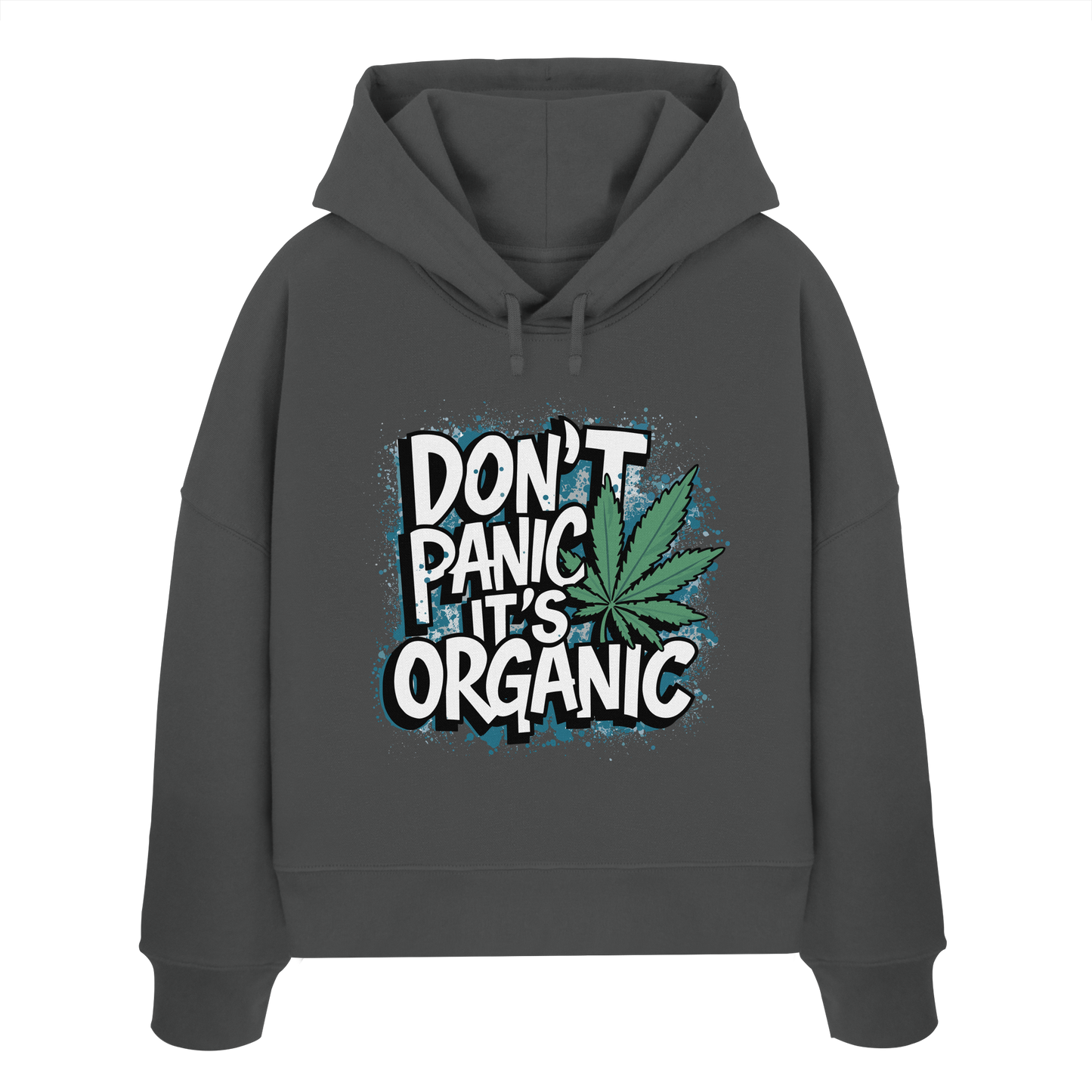 Don't Panic - Ladies Boxcut Hoodie