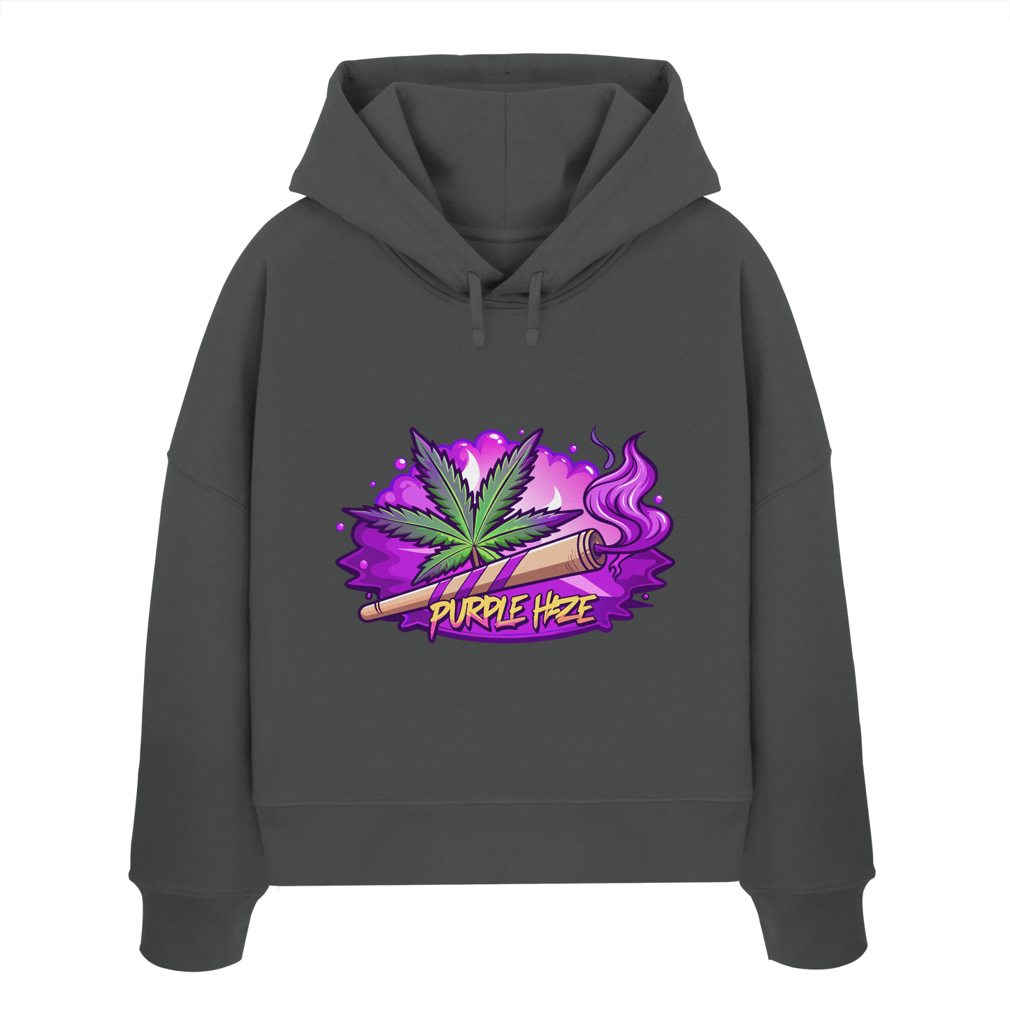 Purple Haze Joint - Ladies Boxcut Hoodie