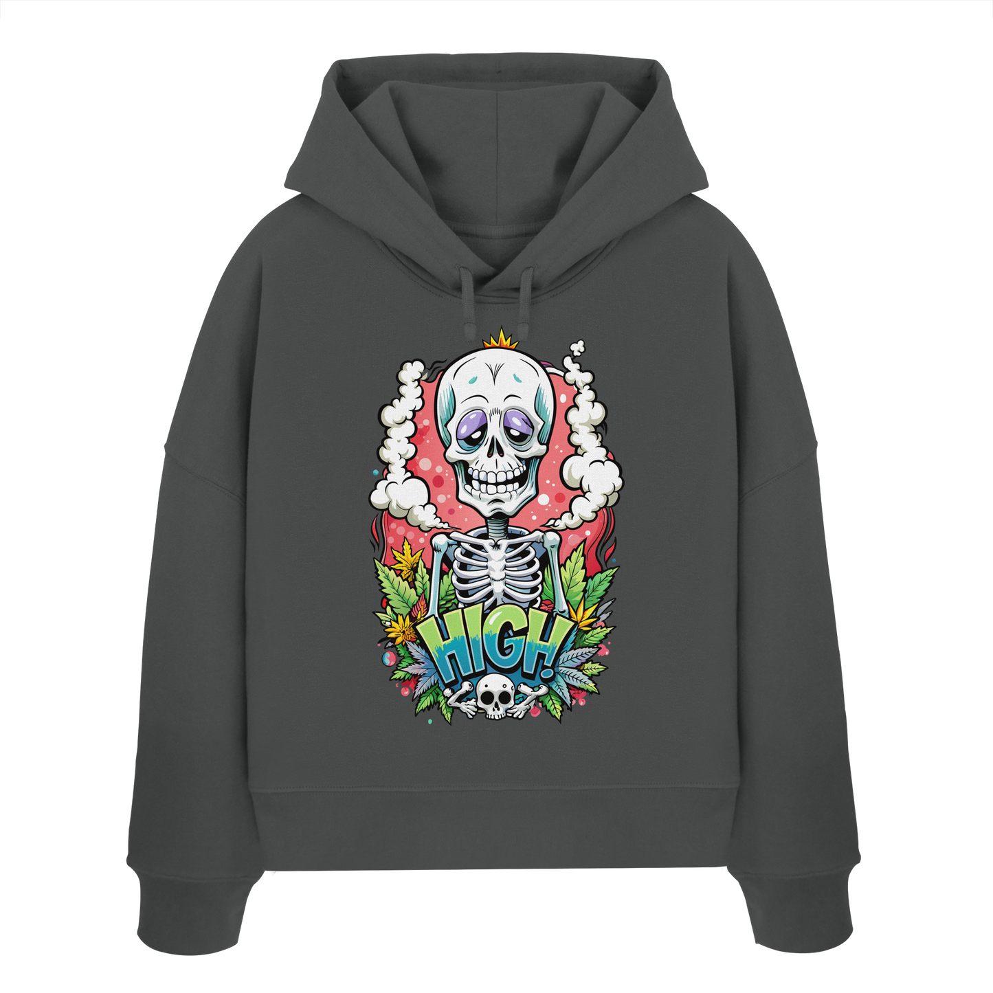 High Skelekton - Ladies Boxcut Hoodie