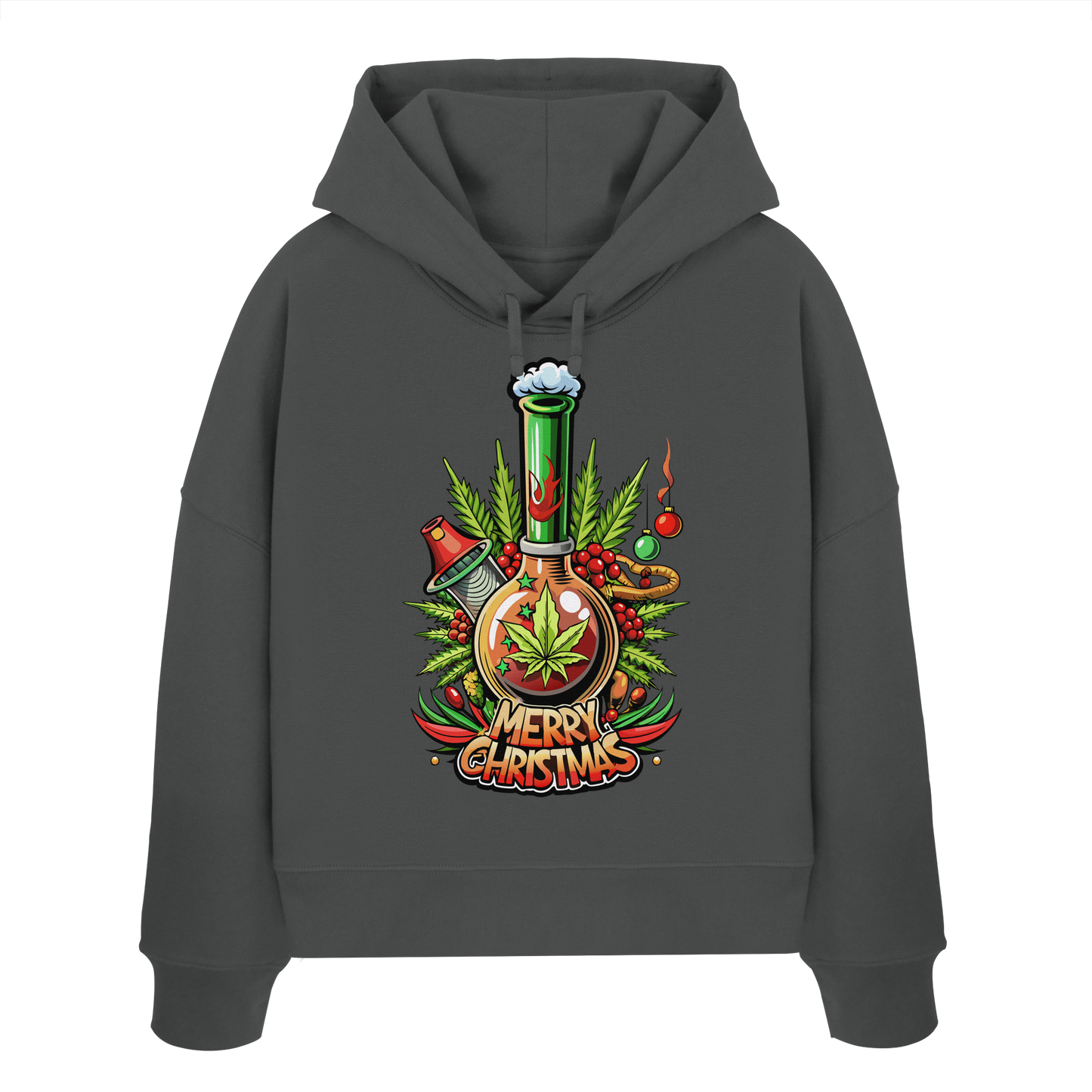 Bong Christmas - Ladies Boxcut Hoodie