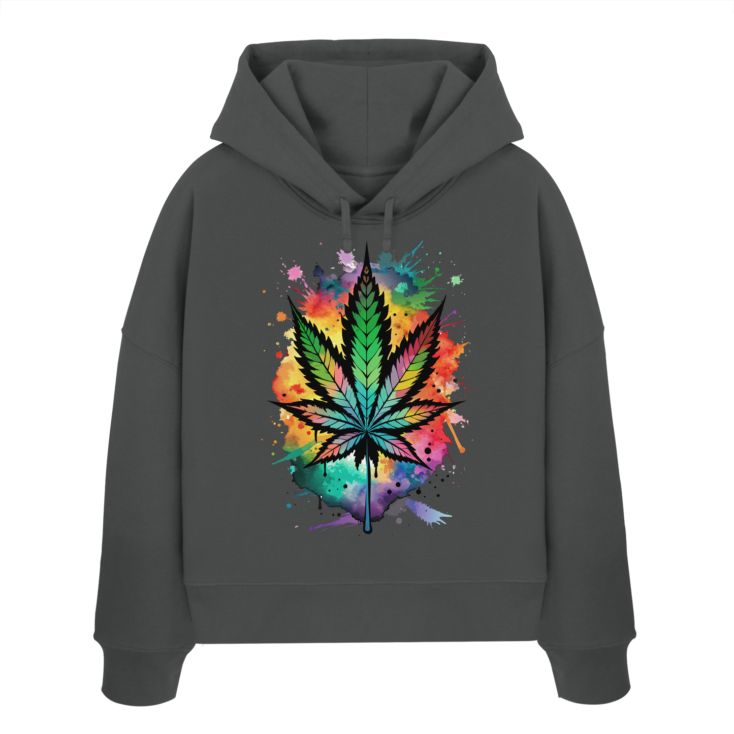 Color Leaf - Ladies Boxcut Hoodie