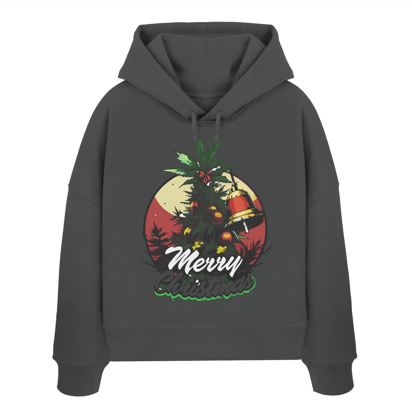 Christmas Bell - Ladies Boxcut Hoodie