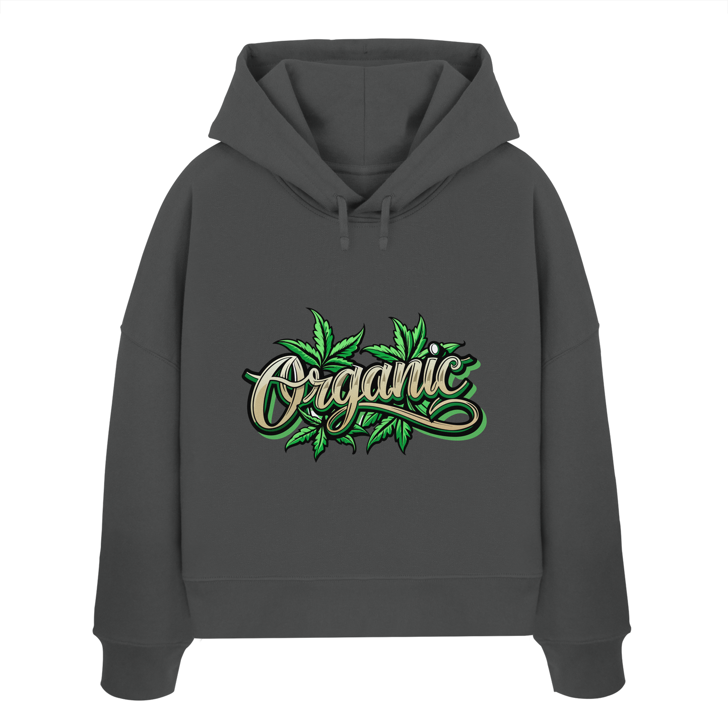 Organic Leaf - Ladies Boxcut Hoodie