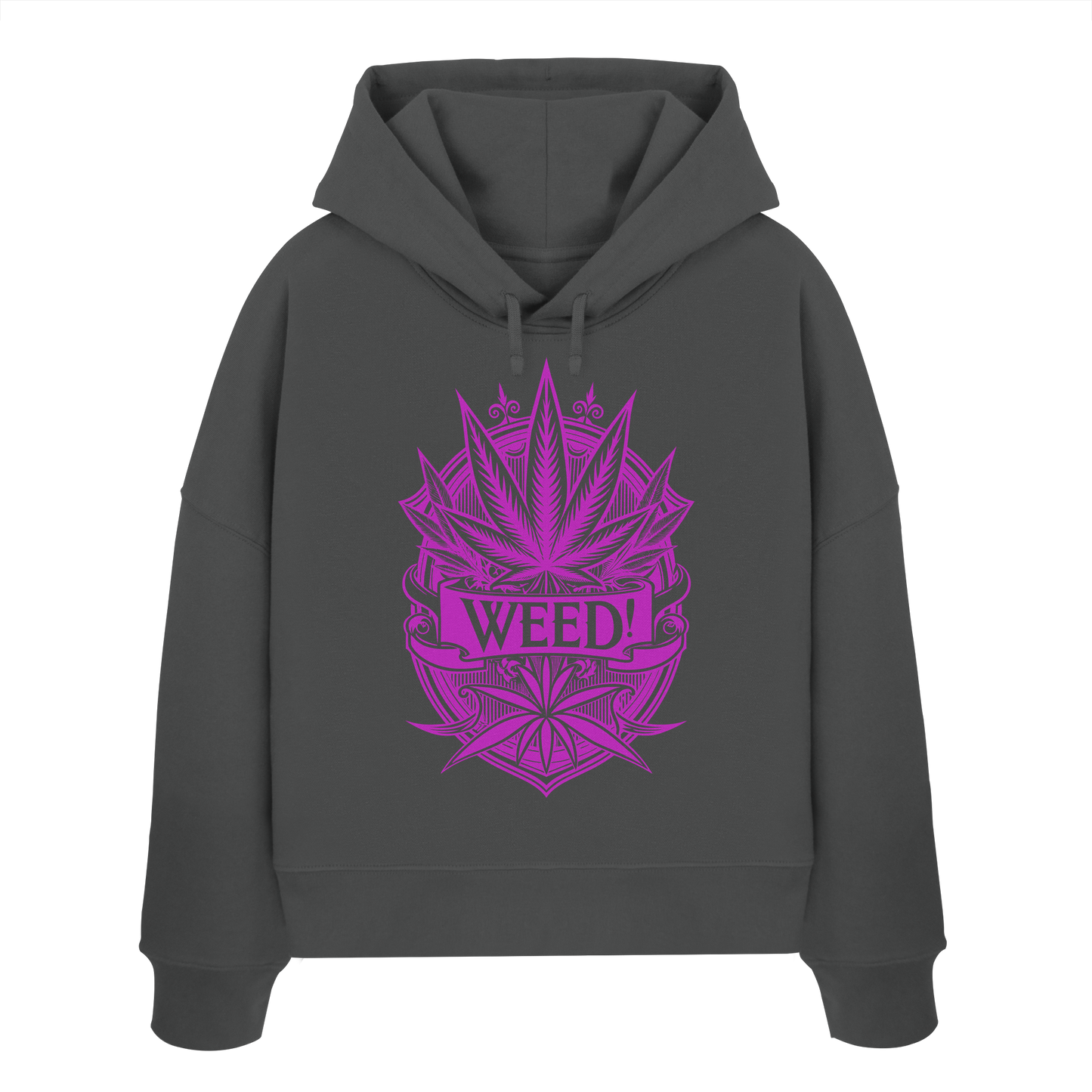 Pink Weed - Ladies Boxcut Hoodie