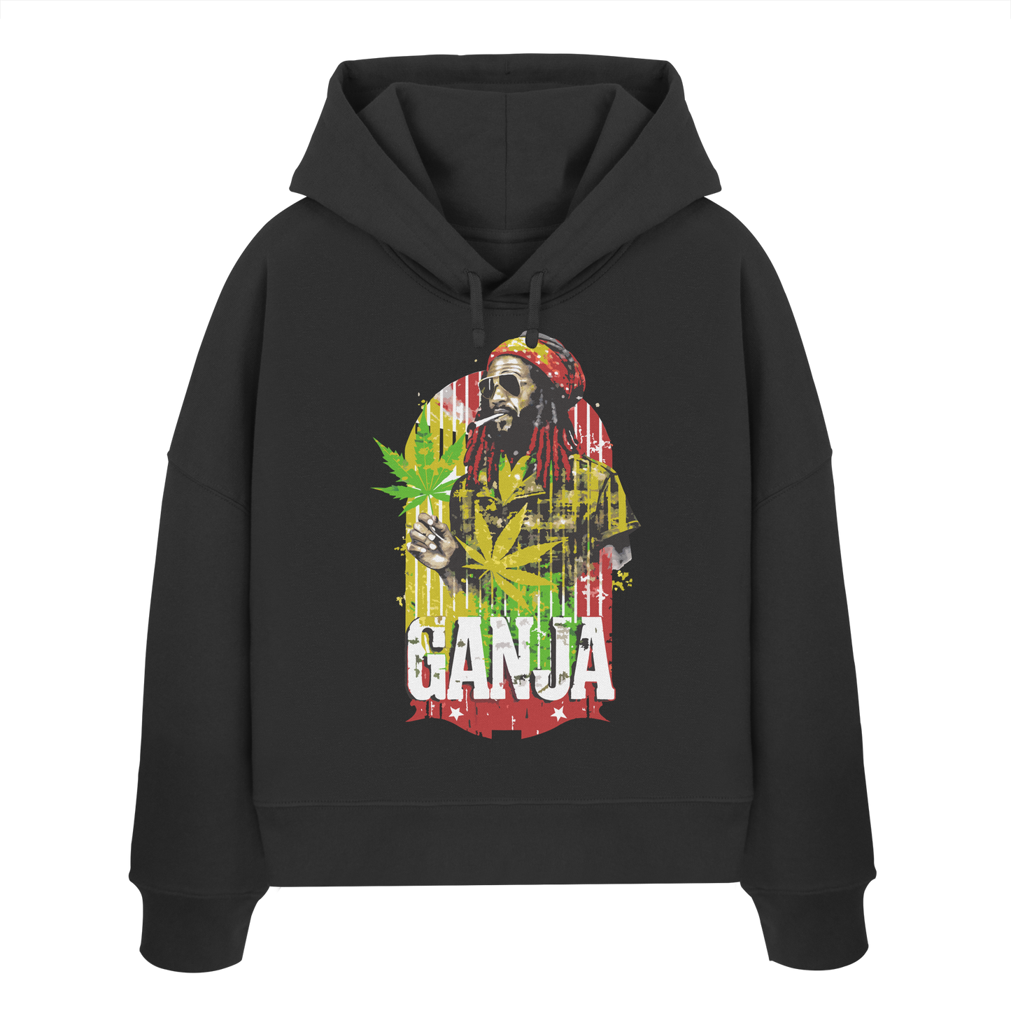 Ganja - Ladies Boxcut Hoodie