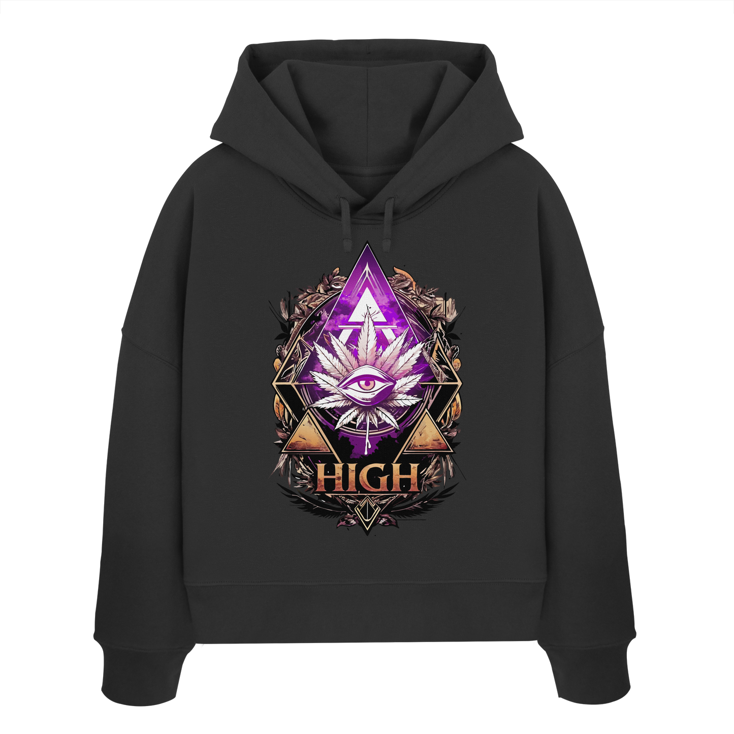High - Ladies Boxcut Hoodie
