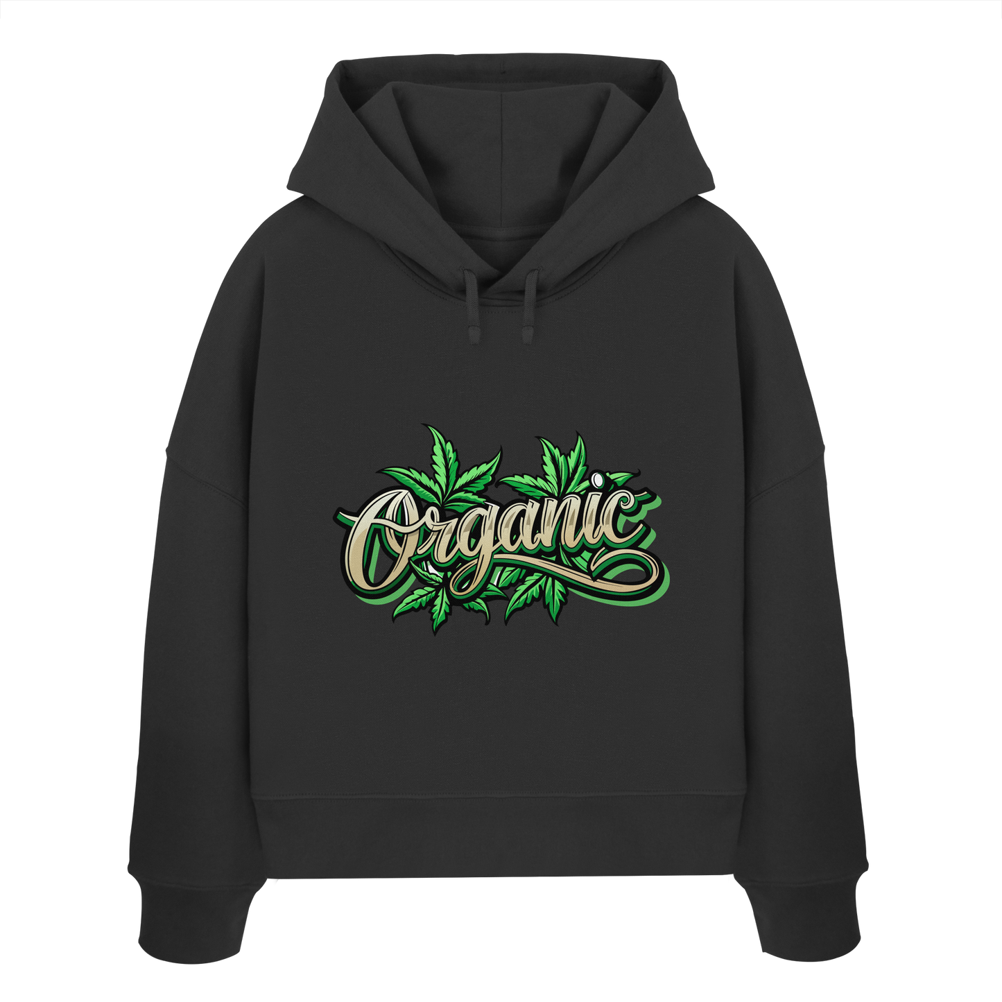 Organic Leaf - Ladies Boxcut Hoodie