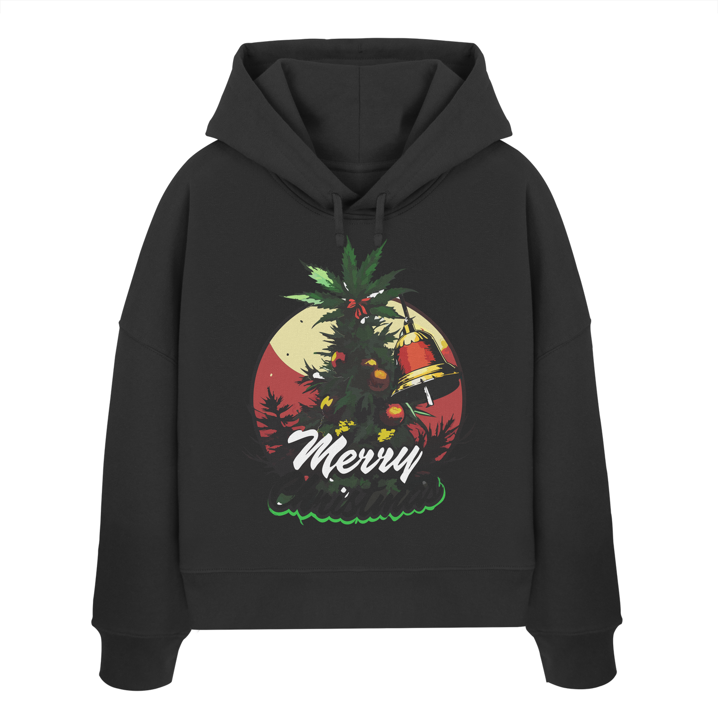 Christmas Bell - Ladies Boxcut Hoodie