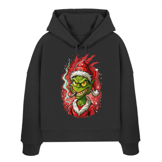 Angry Grinch - Ladies Boxcut Hoodie