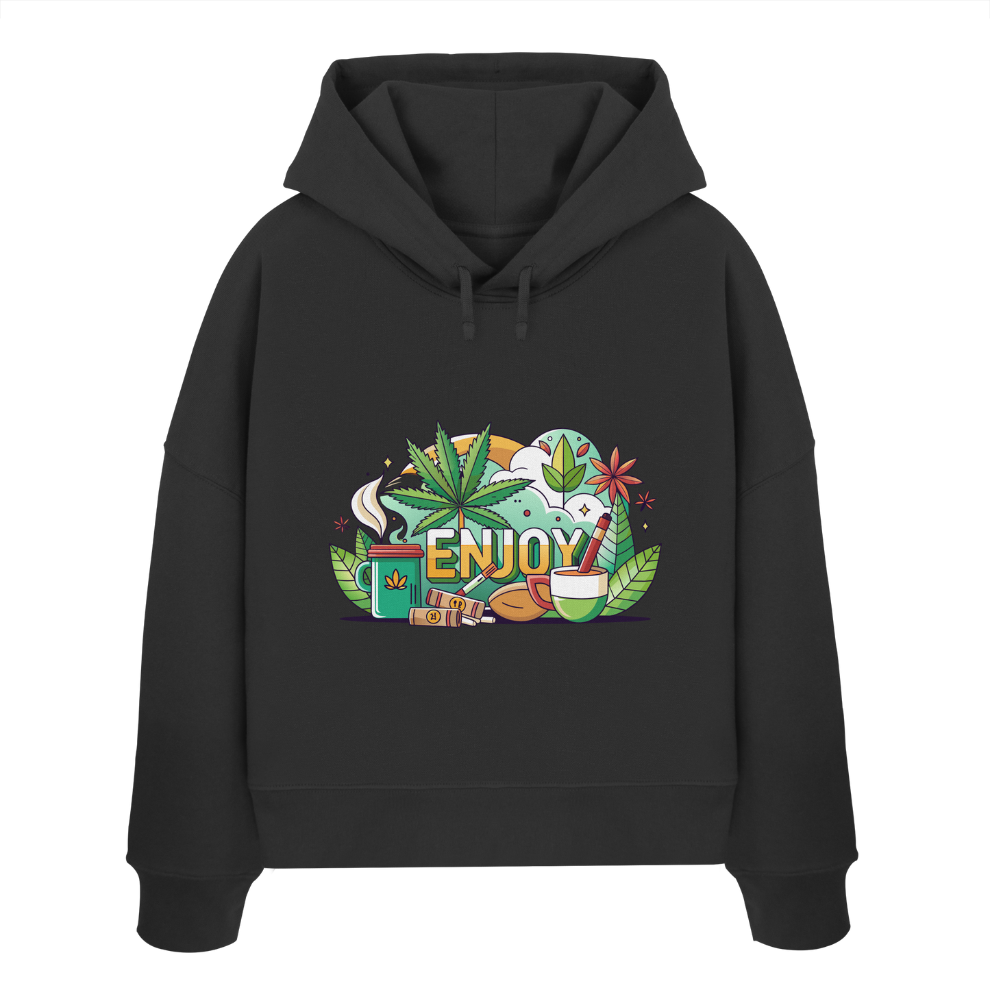 Enjoy - Ladies Boxcut Hoodie