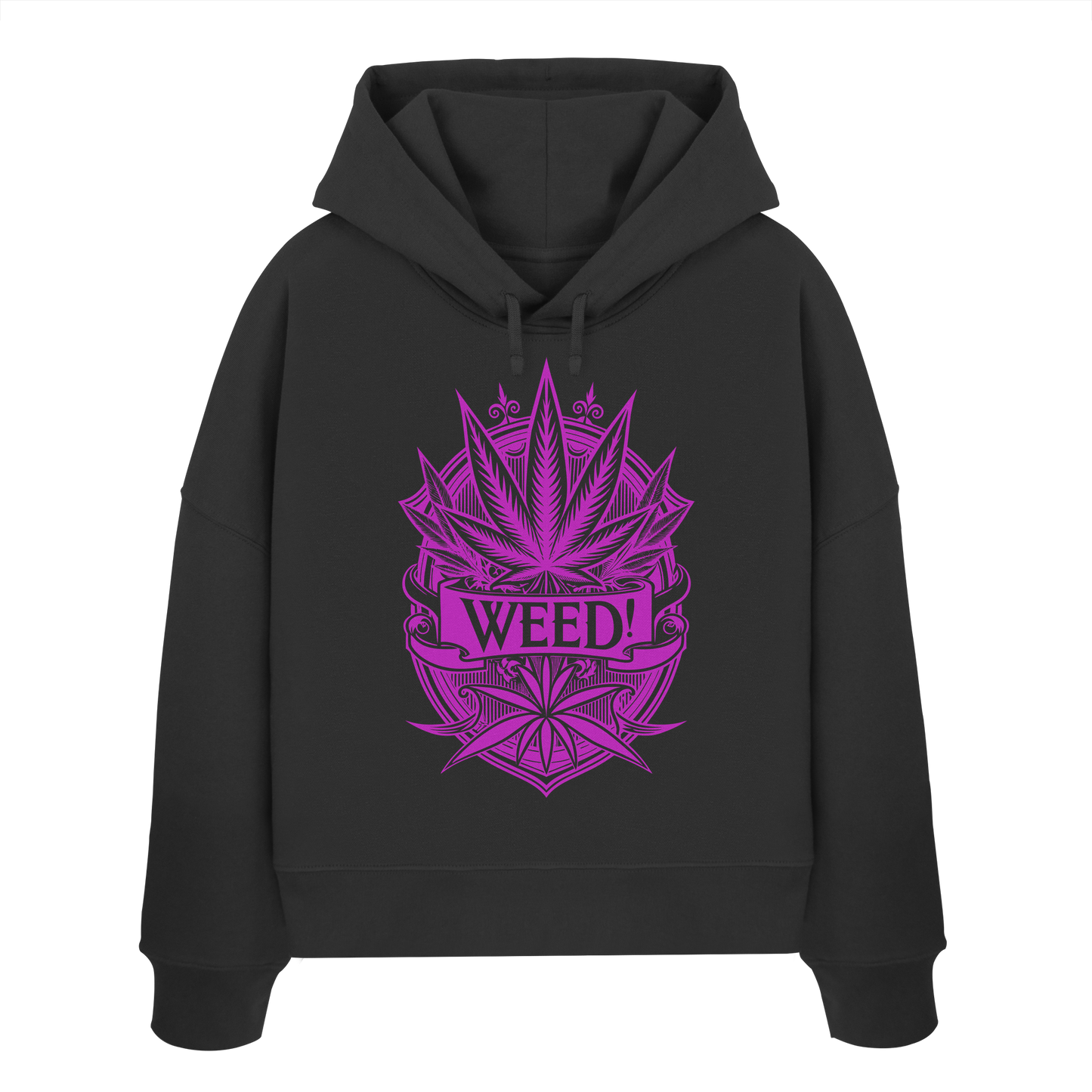 Pink Weed - Ladies Boxcut Hoodie