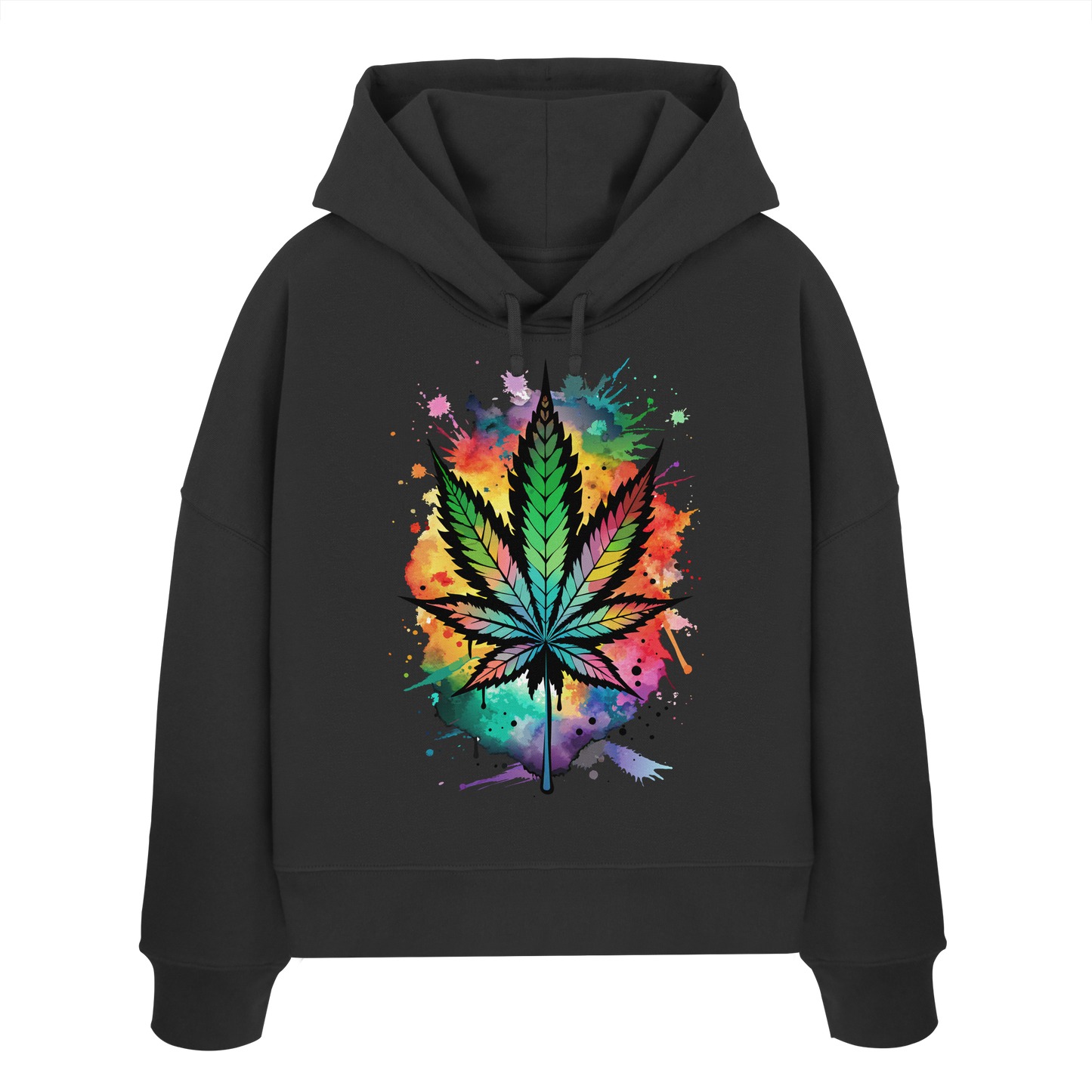 Color Leaf - Ladies Boxcut Hoodie