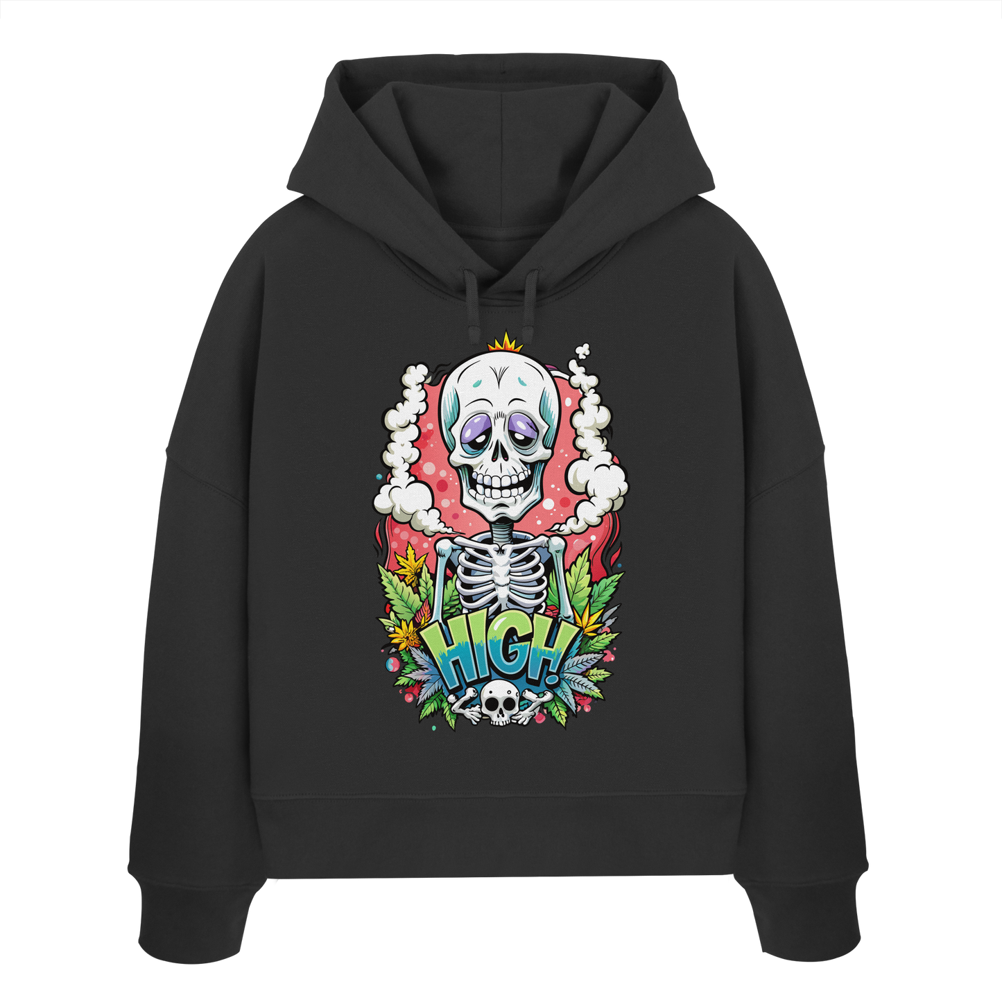 High Skelekton - Ladies Boxcut Hoodie