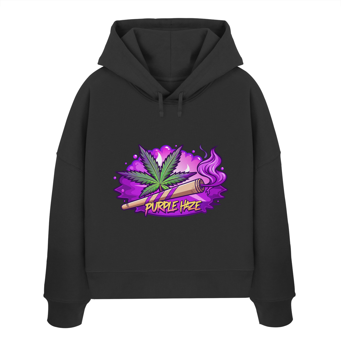 Purple Haze Joint - Ladies Boxcut Hoodie