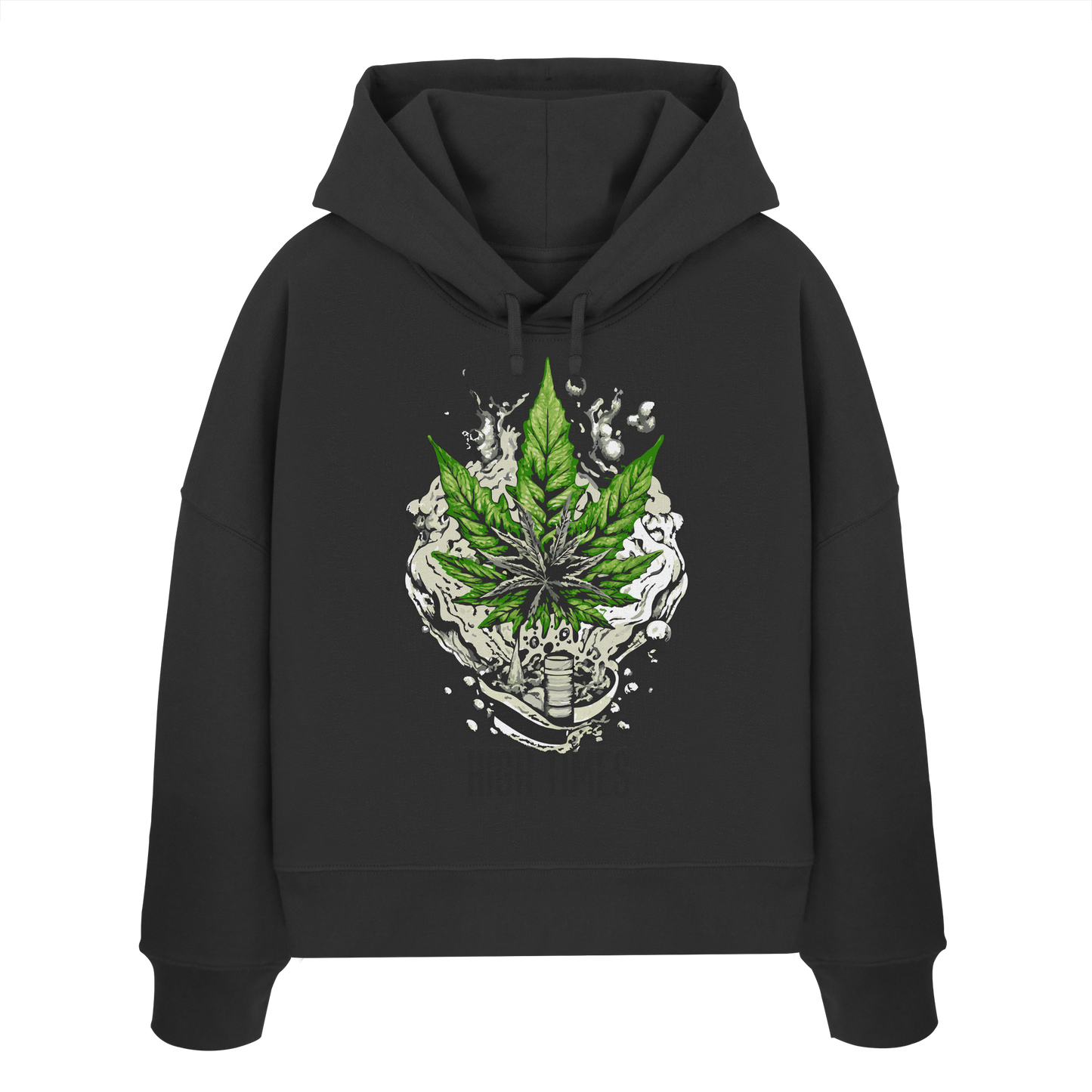 High Times Rocks - Ladies Boxcut Hoodie