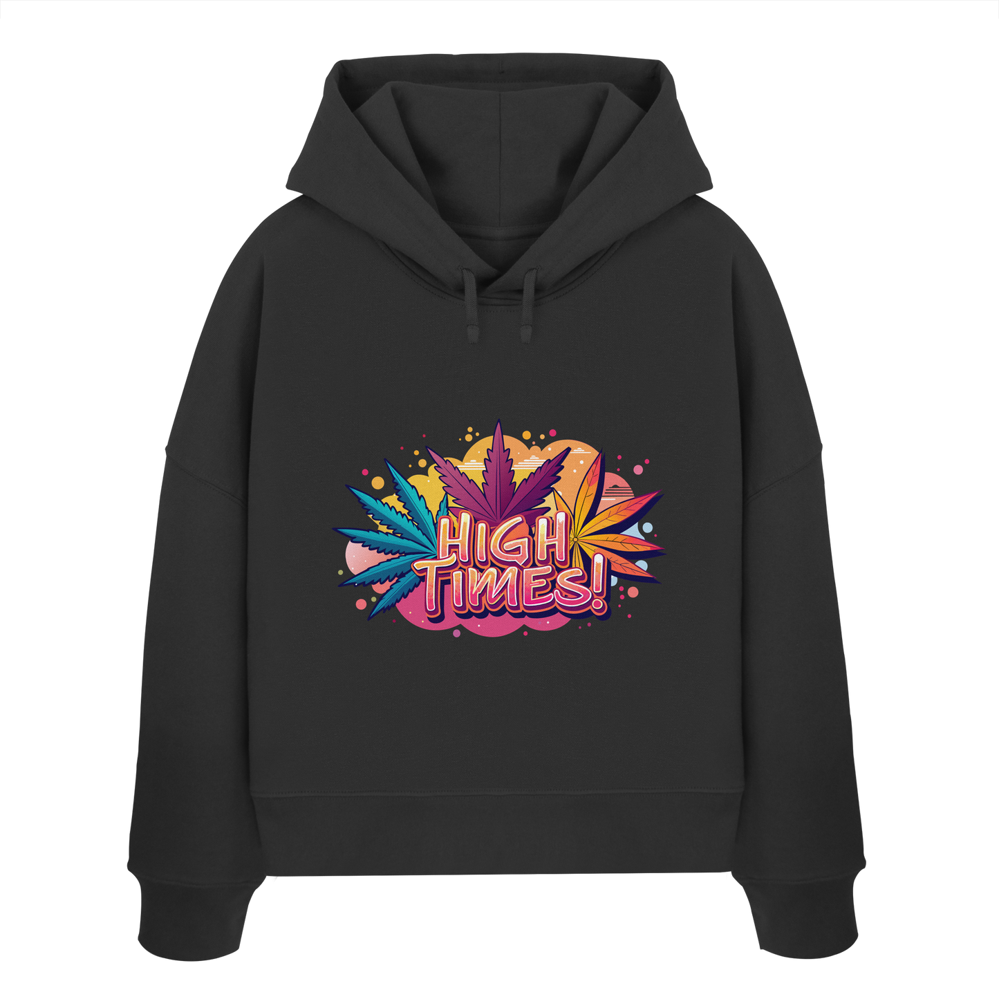 High Times Leafs - Ladies Boxcut Hoodie