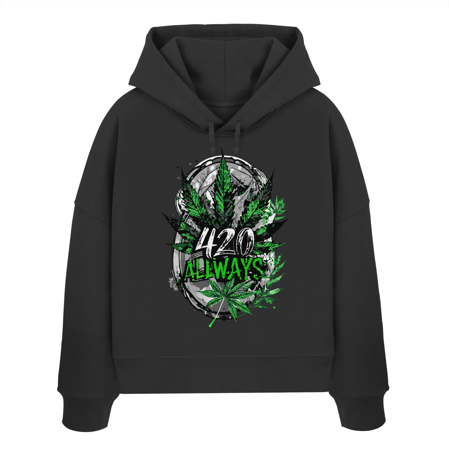 420 Always - Ladies Boxcut Hoodie