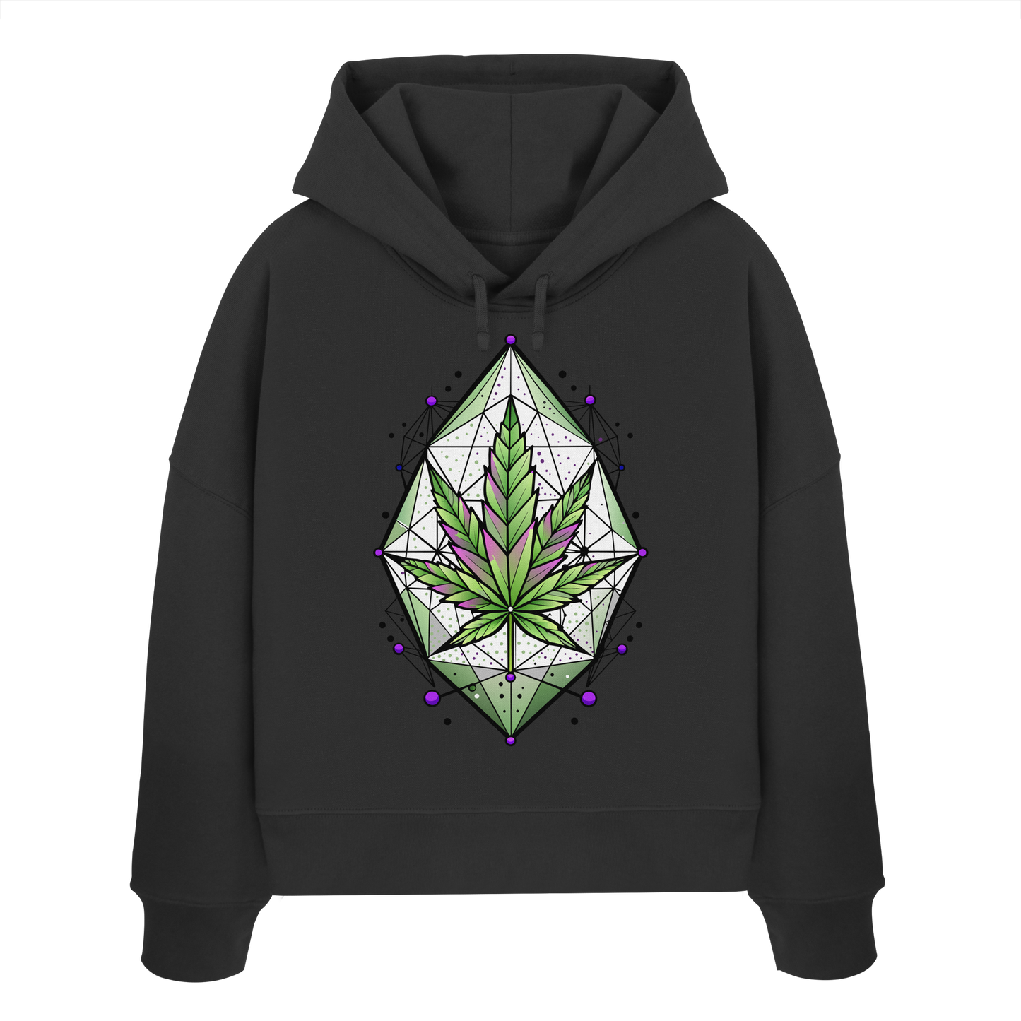 Leaf Construct - Ladies Boxcut Hoodie