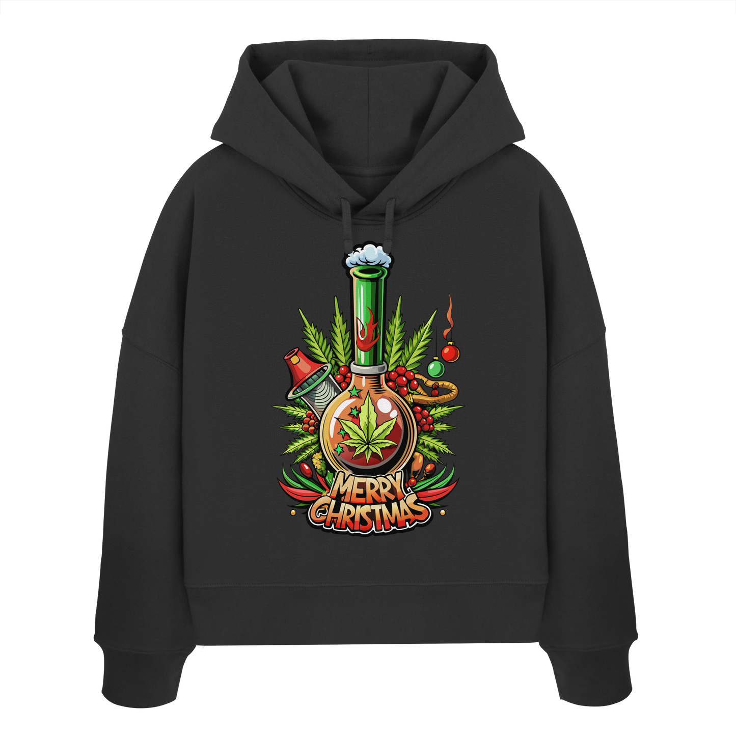 Bong Christmas - Ladies Boxcut Hoodie
