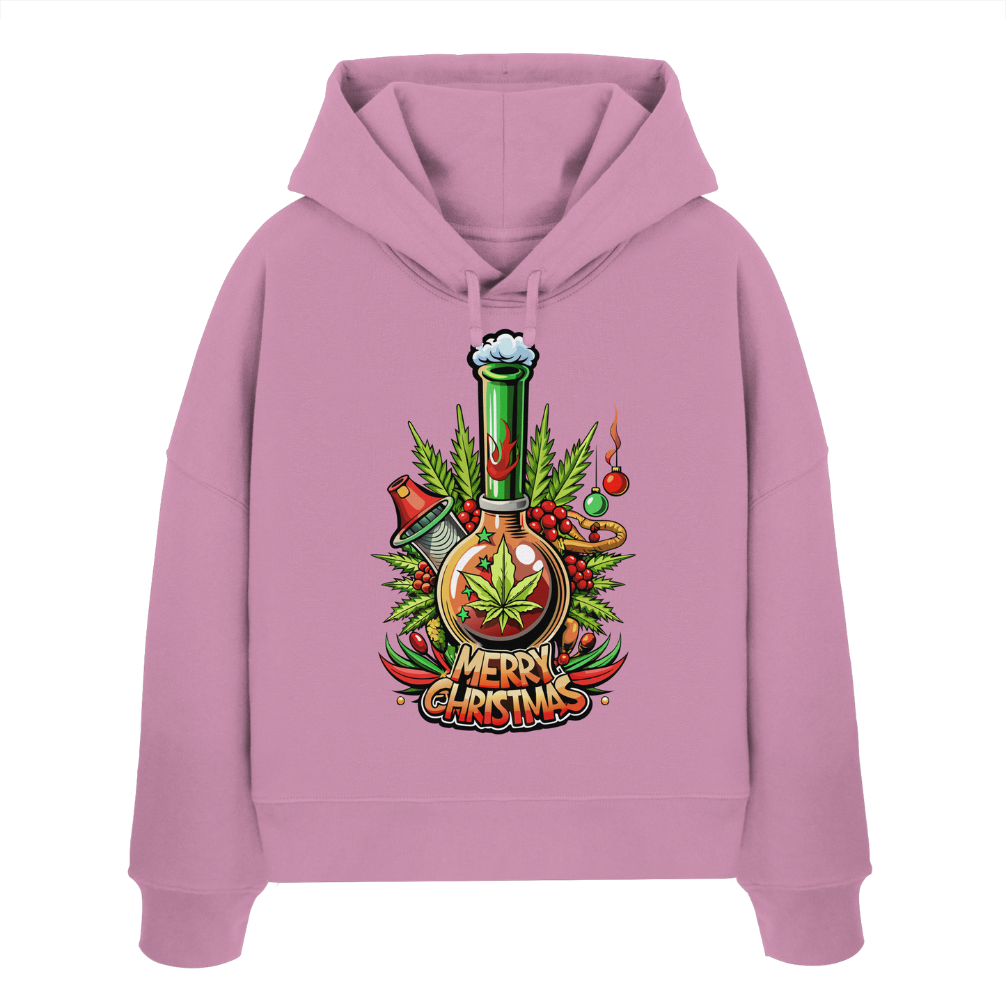 Bong Christmas - Ladies Boxcut Hoodie