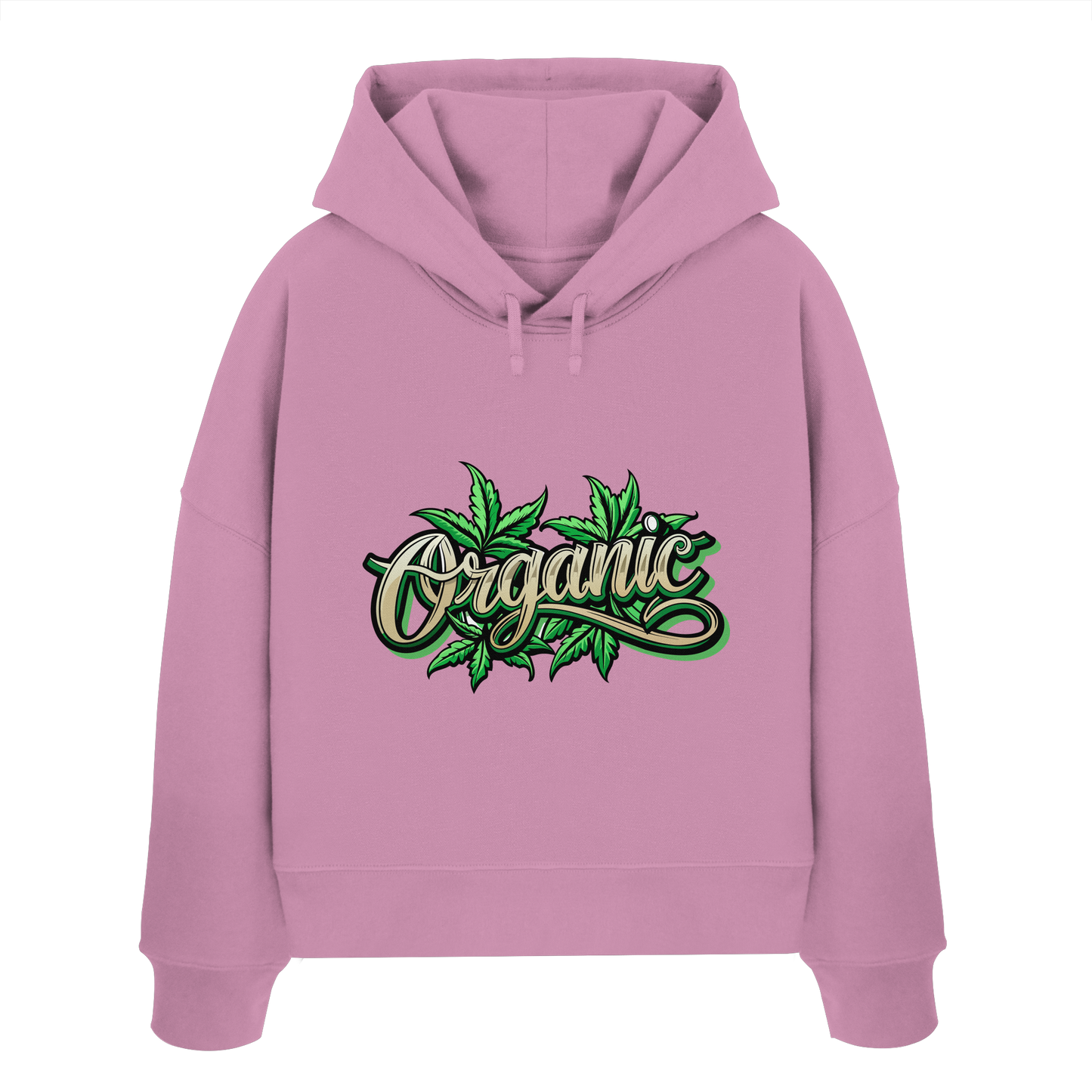 Organic Leaf - Ladies Boxcut Hoodie