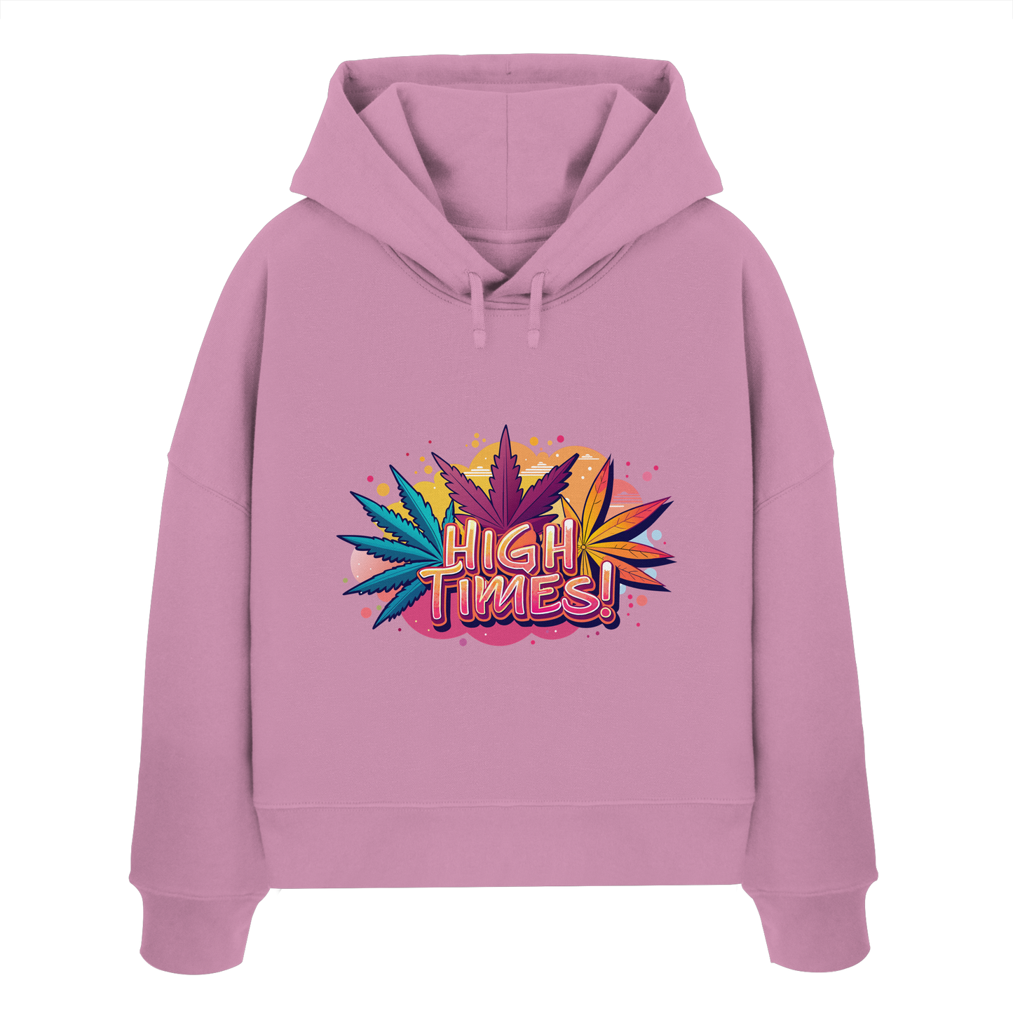 High Times Leafs - Ladies Boxcut Hoodie