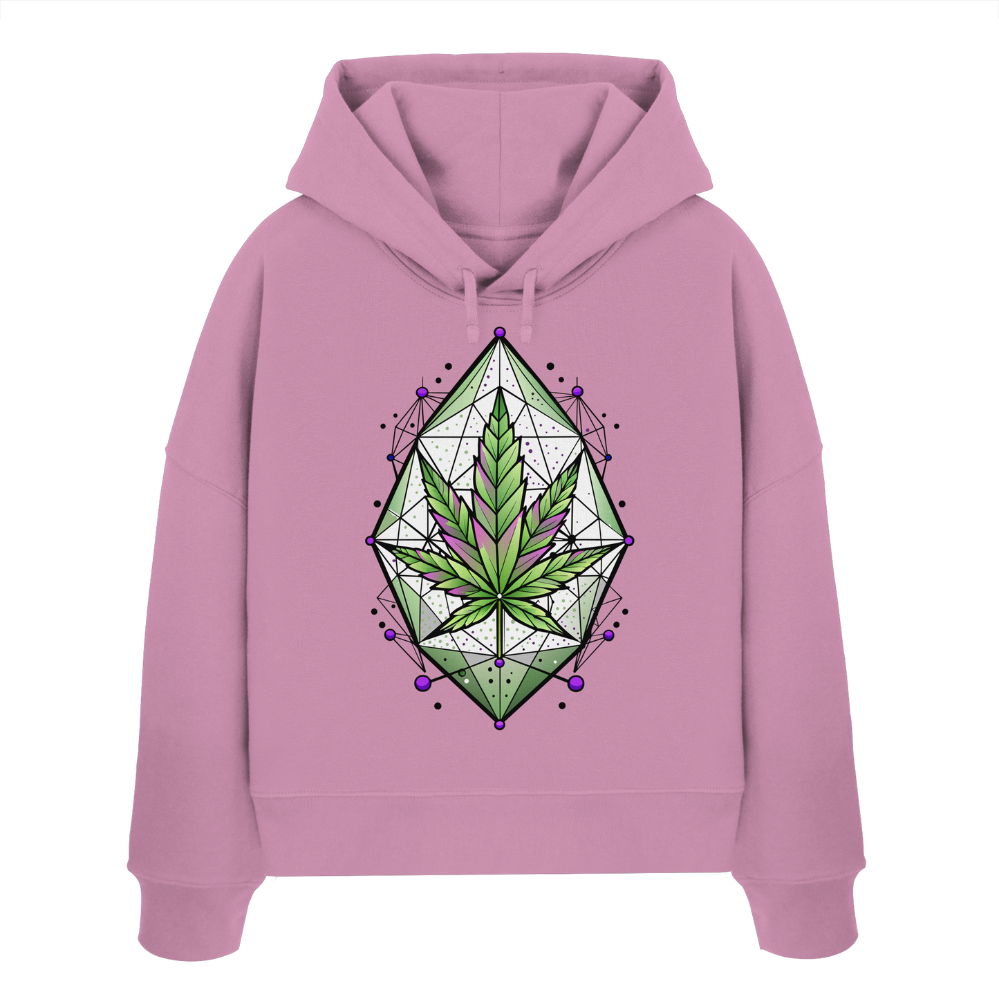 Leaf Construct - Ladies Boxcut Hoodie