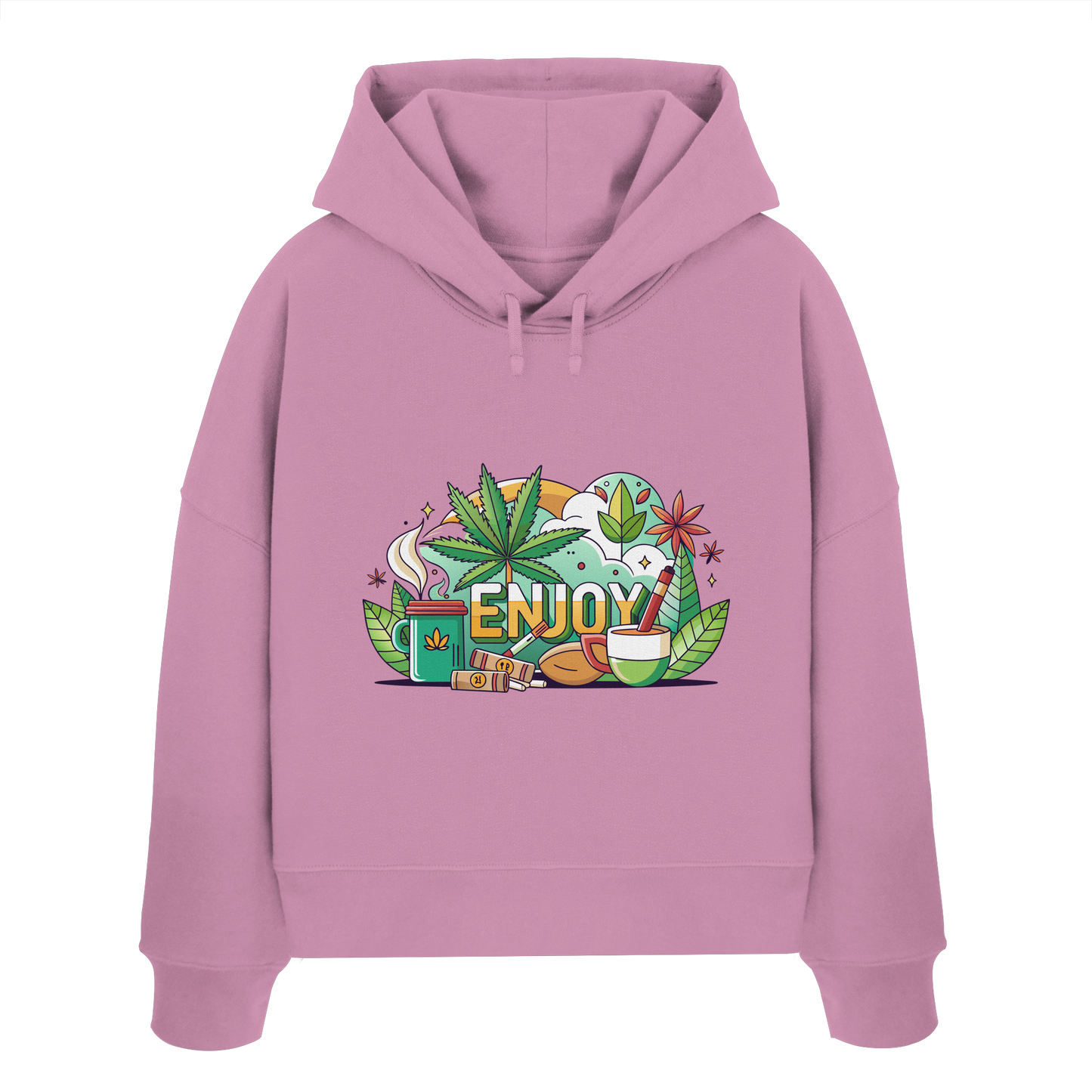 Enjoy - Ladies Boxcut Hoodie