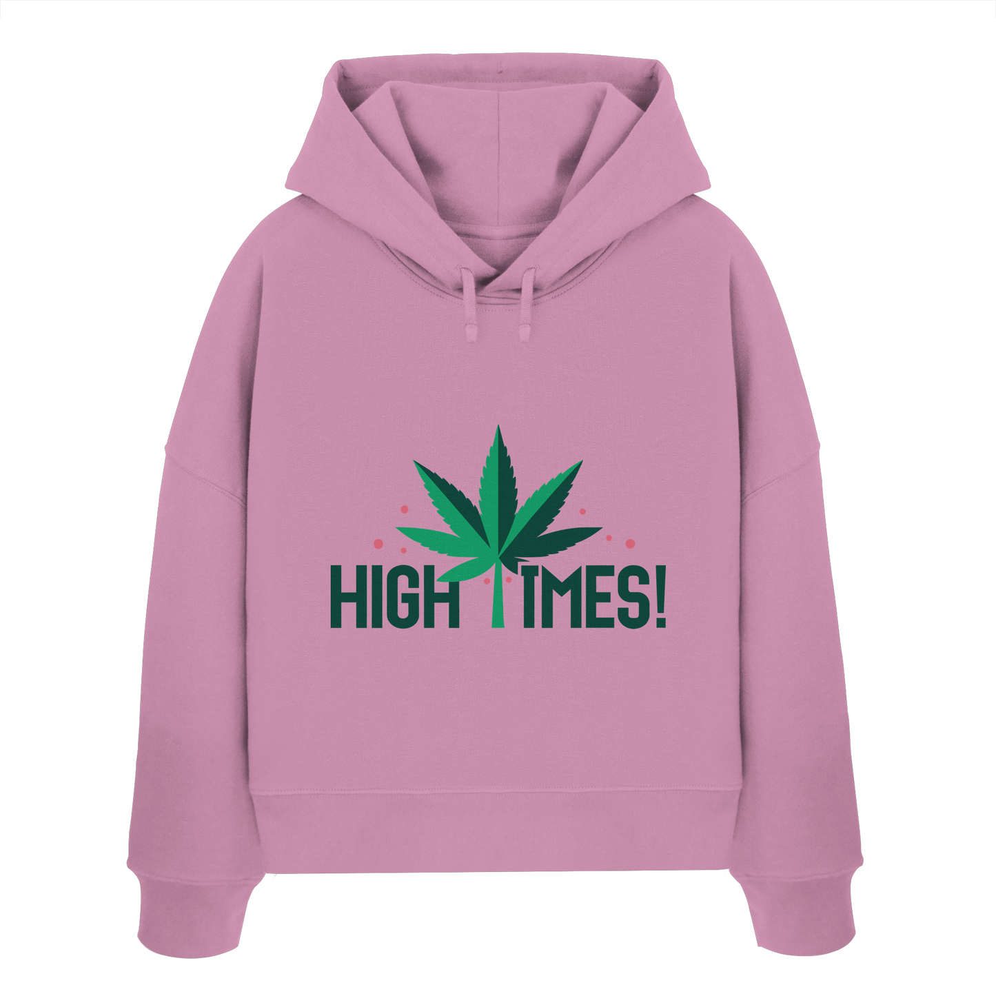 High Times Leaf - Ladies Boxcut Hoodie