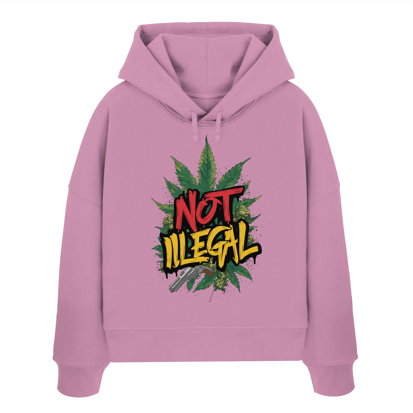 Not Illegal - Ladies Boxcut Hoodie