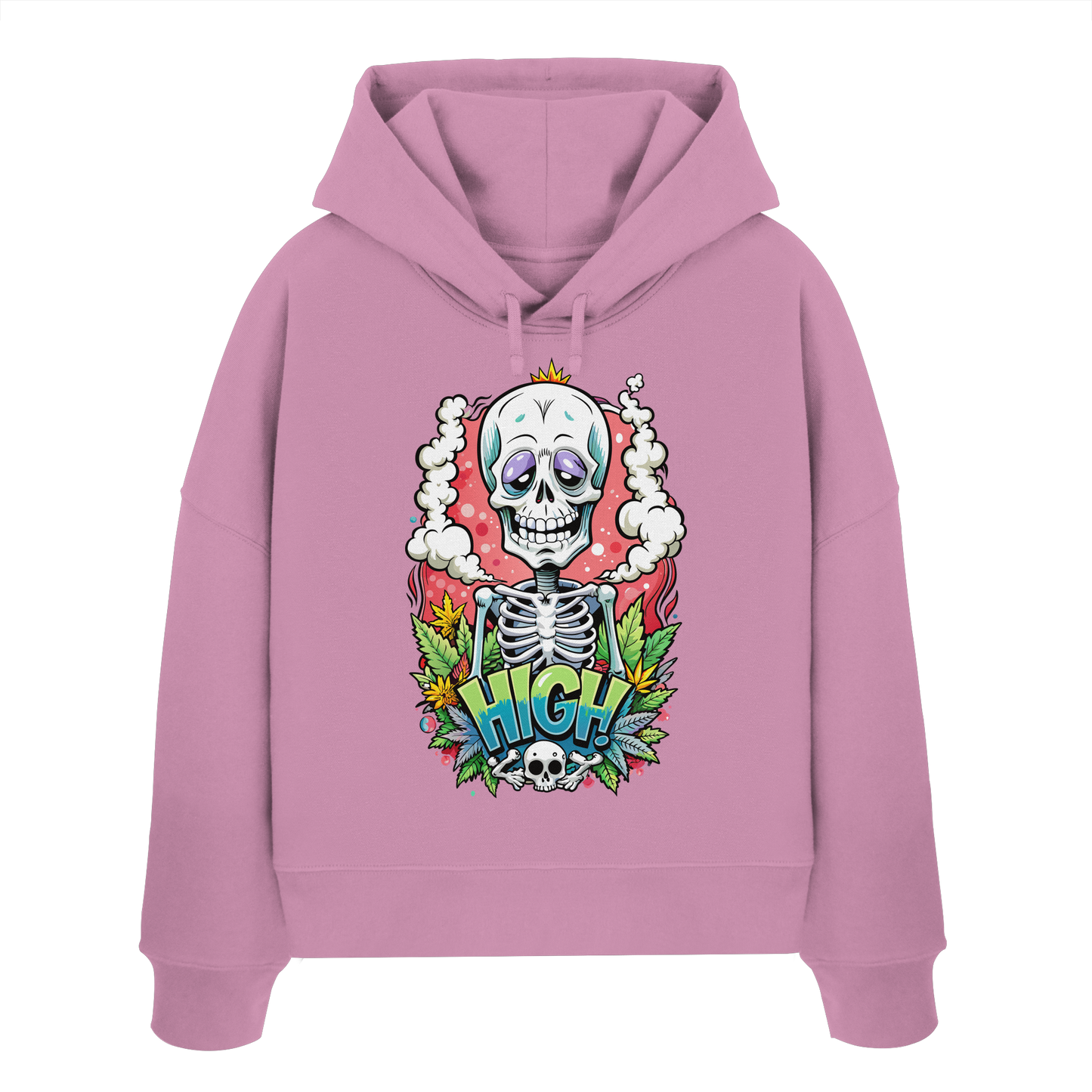 High Skelekton - Ladies Boxcut Hoodie