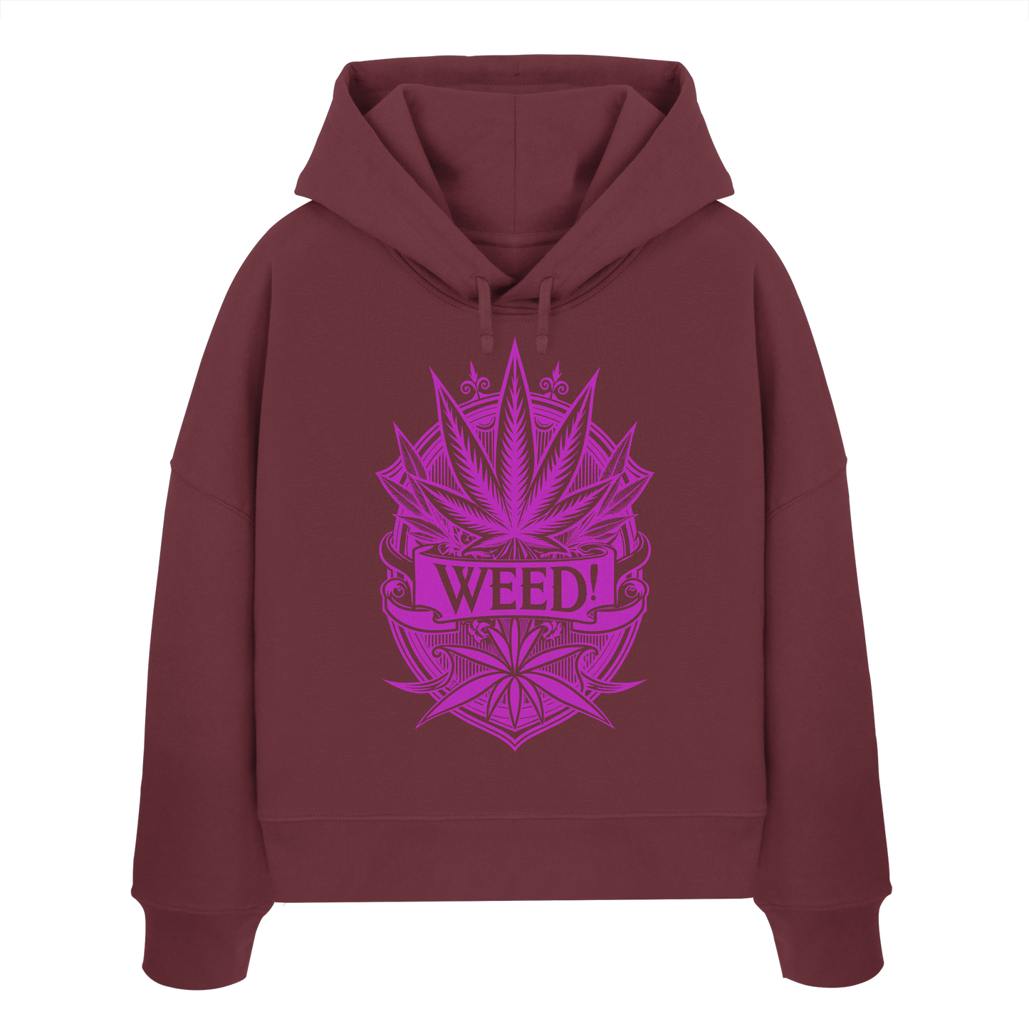 Pink Weed - Ladies Boxcut Hoodie