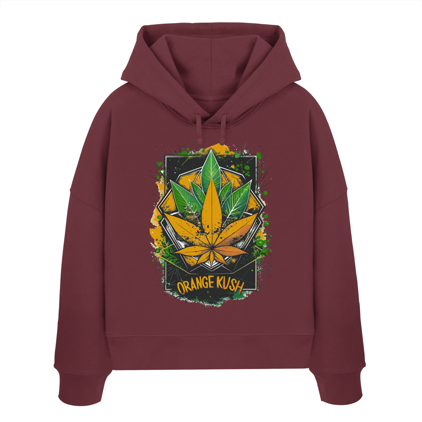 Orange Kush - Ladies Boxcut Hoodie