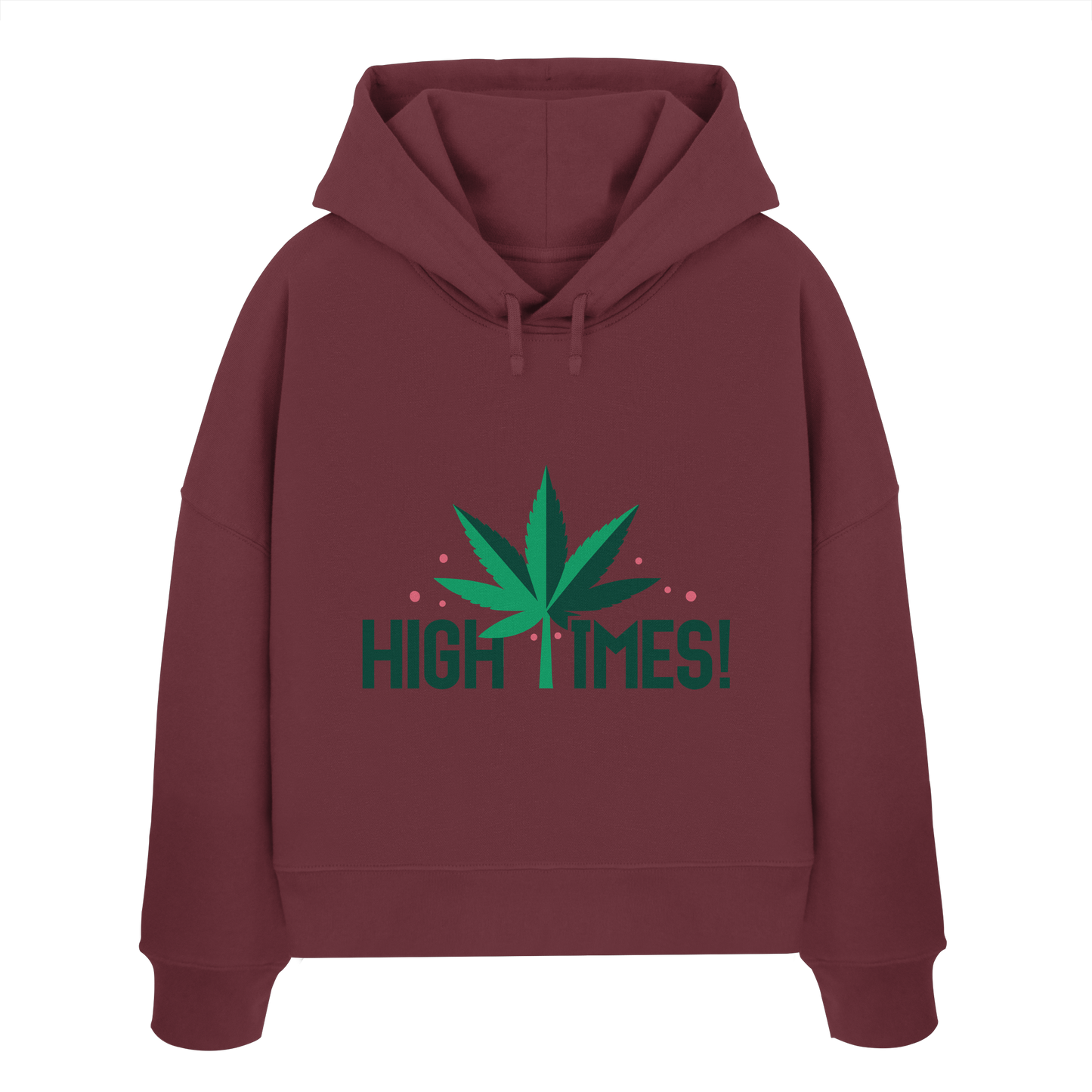 High Times Leaf - Ladies Boxcut Hoodie