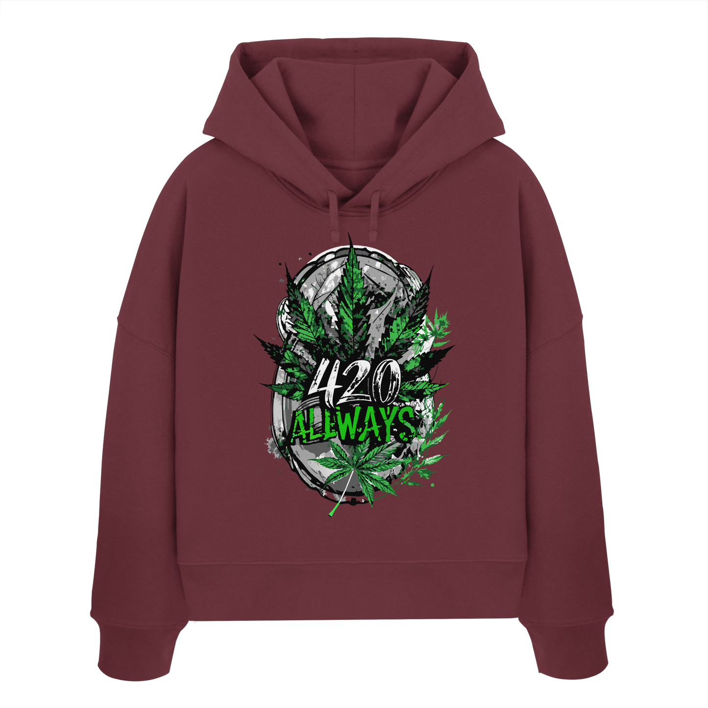 420 Always - Ladies Boxcut Hoodie