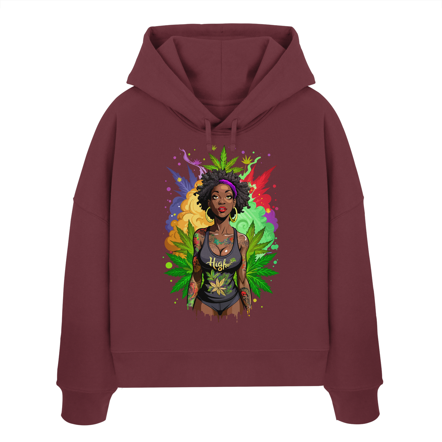 High Girl - Ladies Boxcut Hoodie